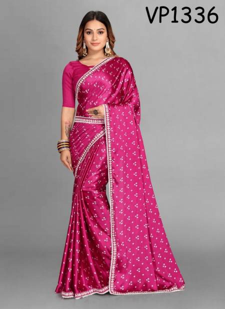 Rani Colour Fashion Berry VP 1335 Party Wear Saree Catalog 1336