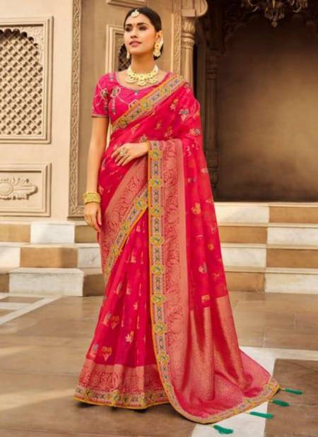 Rani Colour Femina Wholesale Wedding Sarees Catalog 2305