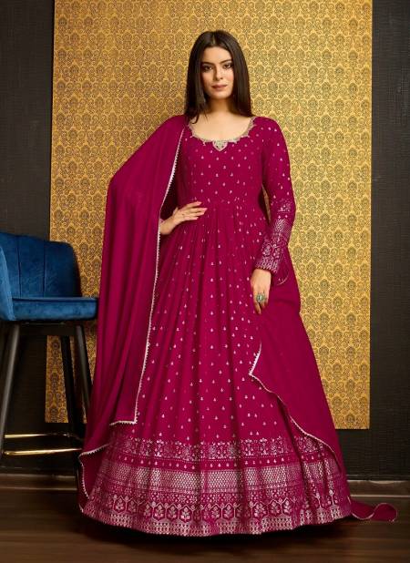 Rani Colour Flory Vol 44 By Kf Shubhkala Anarkali Long Gown Readymade Suits Wholesale Online 5004