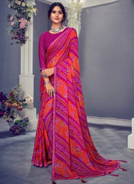 Rani Colour Jalpari Wholesale Daily Wear Saree Catalog 19902 D