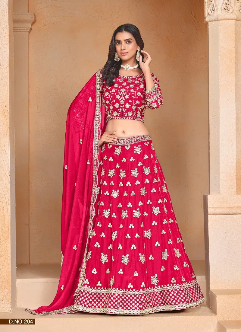 Rani Colour Mehvish Vol 2 By Dani Organza Wedding Wear Lehenga Choli Orders In india 204