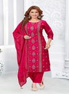 Rani Colour N F 046 Churidar Chanderi Silk Salwar Kameez Catalog N F C 856
