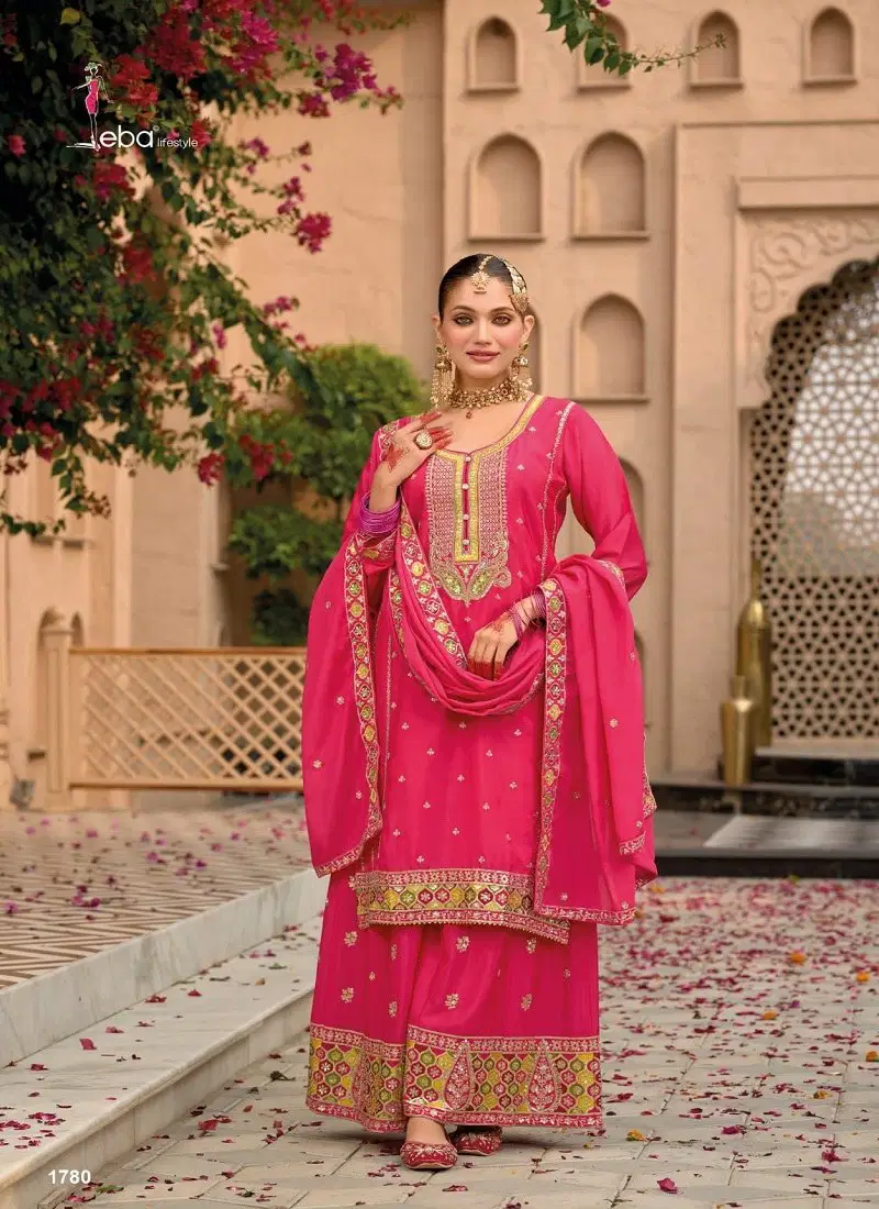 Rani Colour Nimrat By Eba Chinon Readymade Suits Orders In India 1780