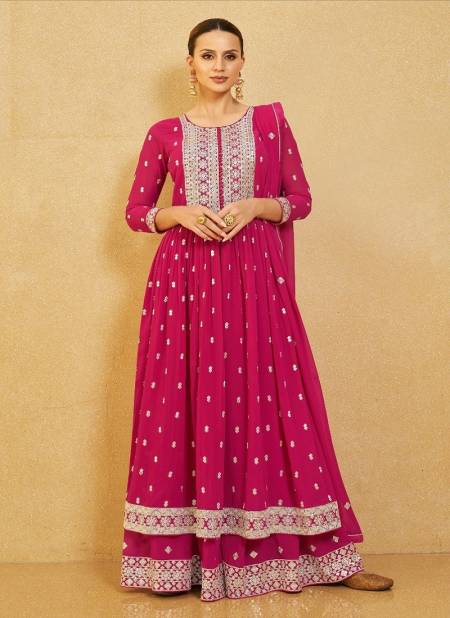 Rani Colour Nura By Aashirwad Designer Salwar Suit Catalog 9613