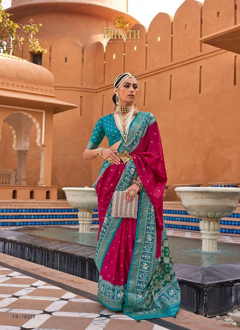 Rani Colour Pure Patola Vol 1 By Trirath Silk Saree Catalog 10017