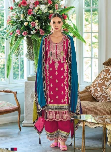 Rani Colour Rayana By Eba Chinon Embroidery Salwar Kameez Wholesale Price In Surat 1699