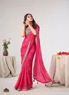 Rani Colour Saadi Vol 3 By Stavan Georgette Fancy Weaving Saree Suppliers In India SD-1026