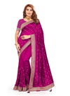 Rani Colour Sabhyata By Utsav Nari Vichitra Blooming Embroidery Wholesale Saree In India 2414