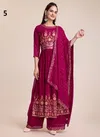 Rani Colour Salar 2 By Beriston Faux Georgette Sharara Suits Suppliers In India 5