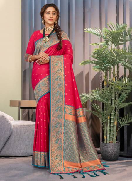 Rani Colour Silk N Silk 14001 To 14006 Designer Saree Catalog 14003