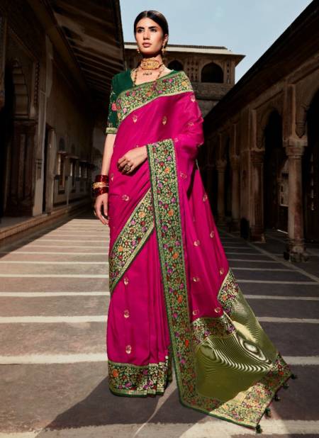 Rani Colour Sunehri Paithani Wholesale Designer Silk Sarees Catalog 1409