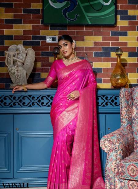 Rani Colour Vaishali By Fashion Lab Silk Saree Catalog 1109