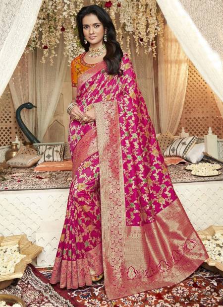 Rani Colour Vrindavan Vol 33 Function Wear Wholesale Silk Sarees 10220