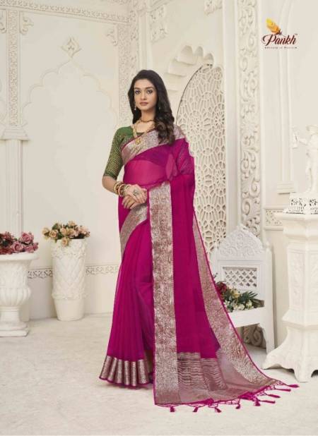Rani Colour Zoya Silk Vol 1 By Pankh Designer Saree Catalog 5405