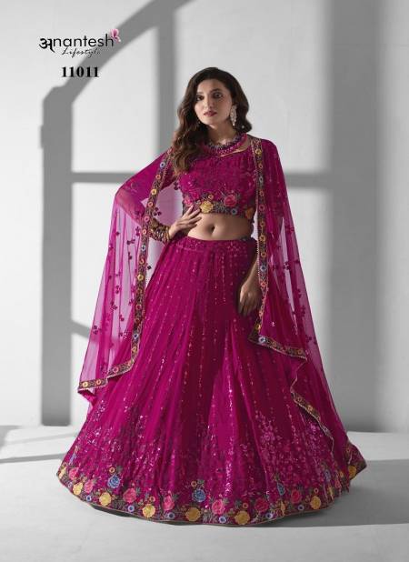 Rani Pink Colour Bridesmaid Vol 2 By Anantesh Designer Wedding Wear Lehenga Choli Wholesale Shop In India 11011