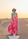 Kikigai By Rajtex Handwoven Tussar Silk Printed Sarees Manufactures
