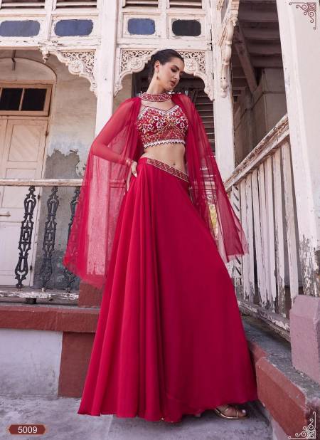 Rani Pink Colour Readymade By Alizeh Desginer Party Wear Lehenga Choli Exporters In India 5009