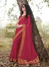 Rani Subhash Saree Shringar Georgette Zari Butti And Border Work Printed Designer Heavy Saree 65004