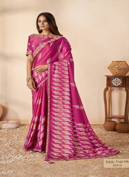 Rani Swasti By Mahotsav Gajji Bhagalpuri Silk Designer Saree Catalog 43314
