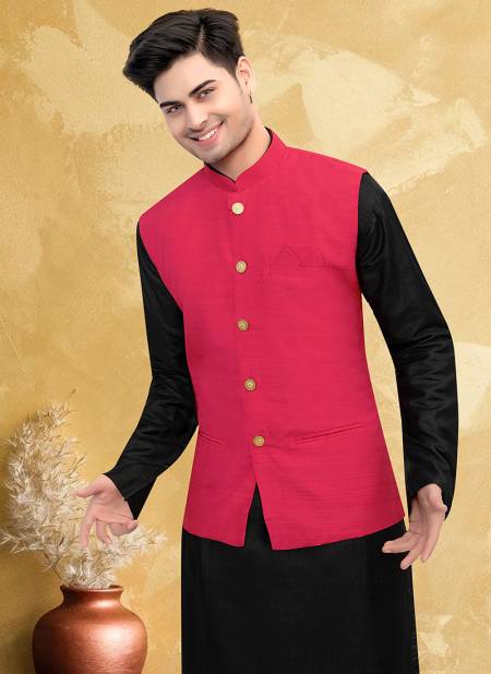 Pink Colour Padma Creation Function Wear Jacket Catalog J 1