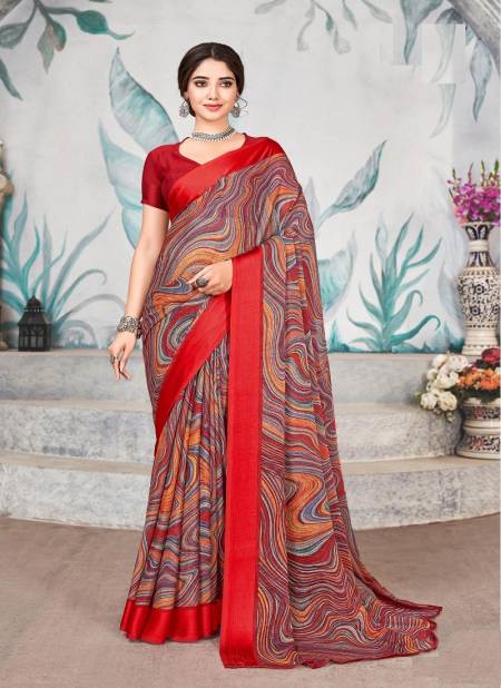 Red And Multi Colour Cherry Vol 33 By Ruchi Printed Sarees Catalog 22703 B