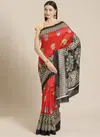 Red Bhagalpuri Saree 2