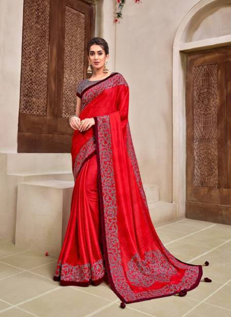 Red Colour Aaditri By Mahotsav 11913 To 11924 Series Saree Exporters in India 11913 Catalog