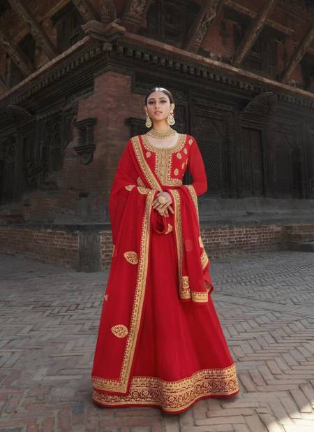 Red Colour Amaya By Zubeda Gown Catalog 22301