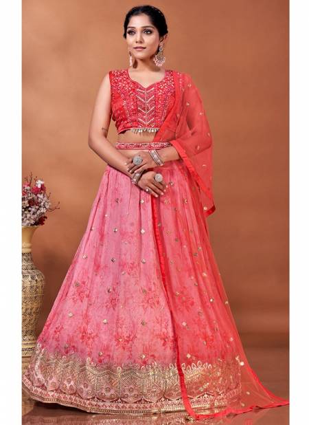 Red Colour Amoha Exclusive Wholesale Designer Lehenga Choli  C 10606 A
