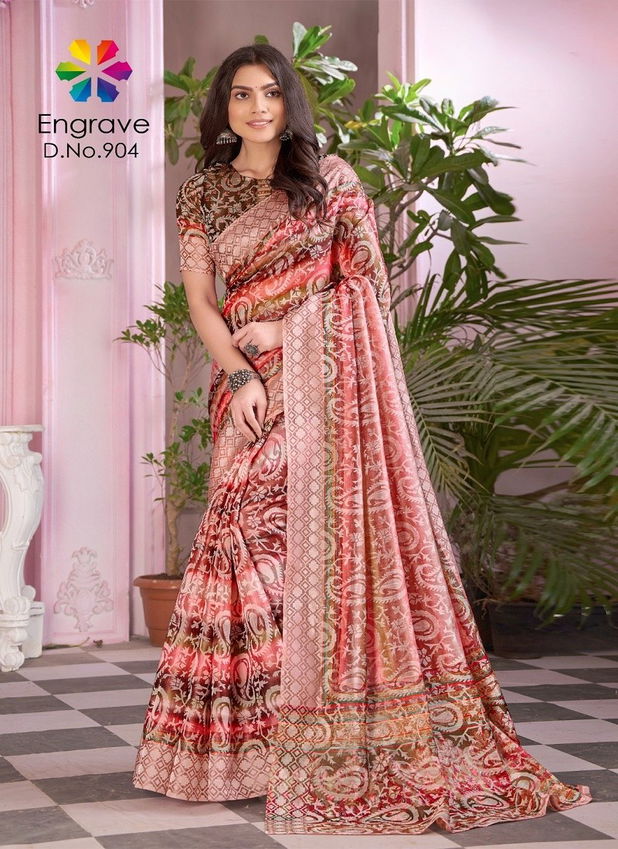 Engrave By Jivora Chanderi Silk Daily Wear Saree Suppliers In India