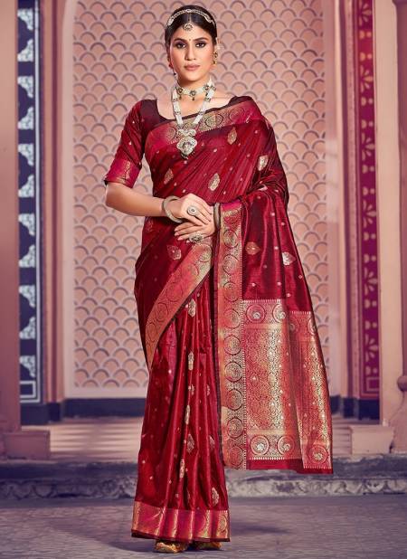 Red Colour Kavyanjali Sangam Function Wear Wholesale Silk Sarees Catalog 11516