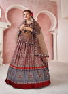 Red Colour Kimaya By Alfaaz Silk Designer Dupatta With Gown Catalog 22004