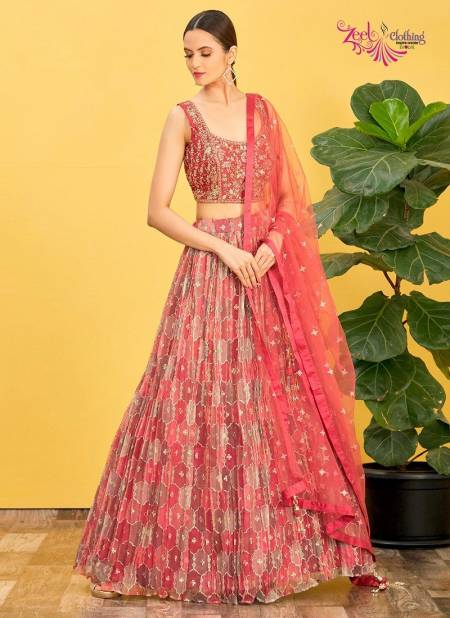 Red Colour Mandakini Vol 2 By Zeel Clothing Wedding Wear Lehenga Choli Orders In India 112