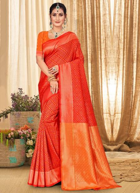 Red Colour Mangala Function Wear Wholesale Silk Sarees 2595