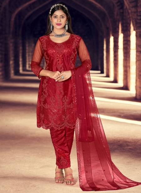 Red Colour Naimat Wedding Wear Wholesale Designer Salwar Suit Catalog 101