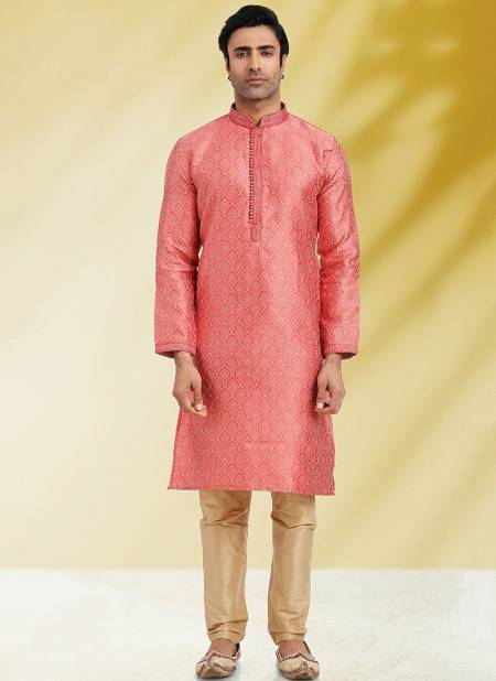 Red Colour Outluk 102 Festive Wear Wholesale Kurta Pajama 102009