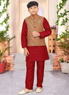 Red Colour Outluk Vol 4 Kids Wear Catalog 403