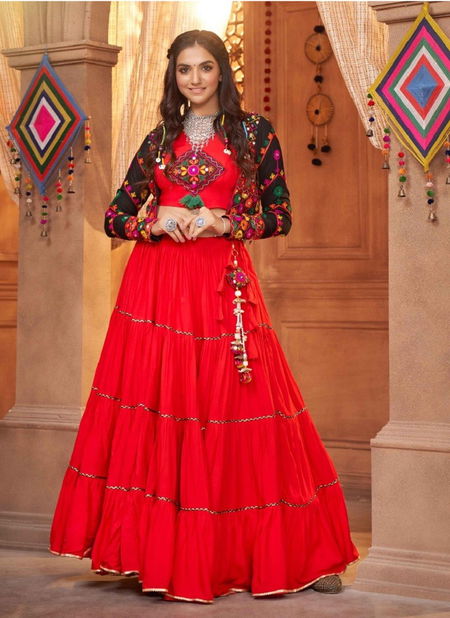 Red Colour Raas Vol 9 By Shubhkala Designer Lehenga Choli Catalog 2353 Catalog