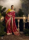 Red Colour Radha Rani By Kimora Dola Silk Designer Wear Sarees Suppliers In India SA 241