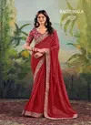 Red Colour Raghumala By Stavan Georgette Daily Wear Sarees Wholesale Market In Surat 1009