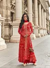 Red Colour Rangreza By Sayuri Designer Georgette Readymade Suits Wholesale Online 5600