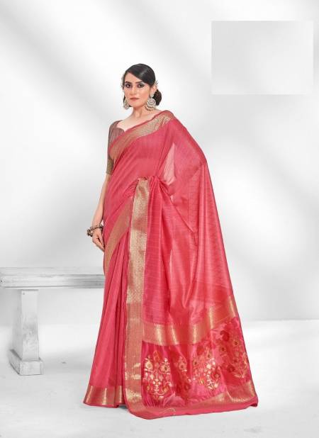 Red Colour Salsaa Cotton By Rajpath Designer Sareee Catalog 137005