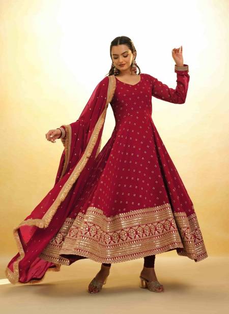 Red Colour Summer Collection 4 By Arya Designs Redymade Suit Wholesalers In Delhi TF-276