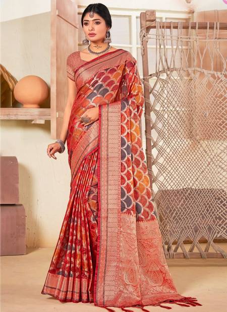 Red Colour Surtaal Sangam Function Wear Wholesale Designer Sarees Catalog 1005