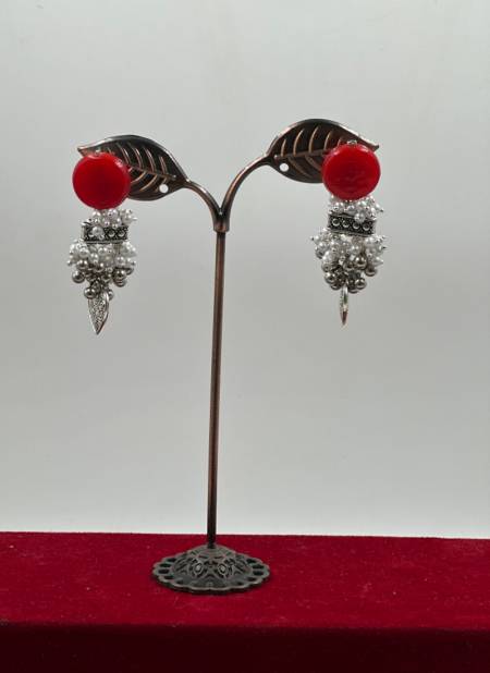 Red Colour Traditional Wear 768 To 778 Earrings Catalog 768