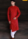 Red Outluk Vol 8 Eid Special Party Wear Designer Plain Kurta Pajama 8002
