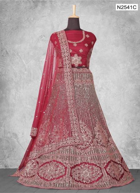 Red Pavitra Rishta By Mahotsav N2540A To N2619B Lehenga Choli Wholesale Online N2541C Catalog