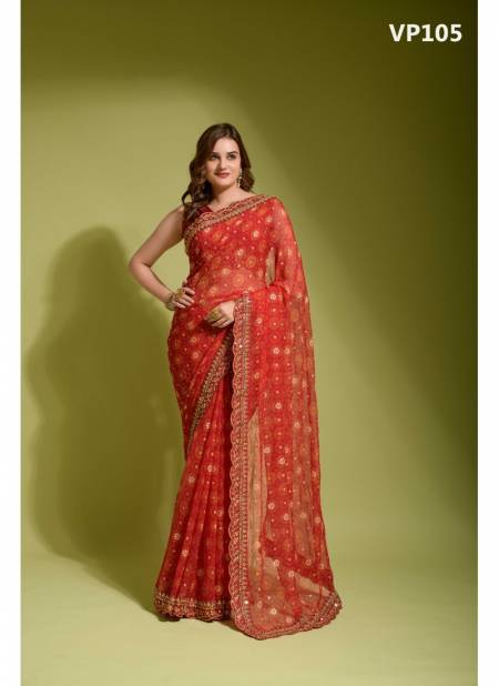Red Velley Vol 2 By Fashion Berry Designer Saree Catalog 105
