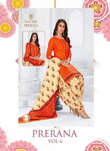 Ridhi Sidhi Prerana Vol-6 Latest Designer Printed Cotton Dress Material Collection Catalog