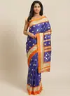 Royal Blue Bhagalpuri Saree 27